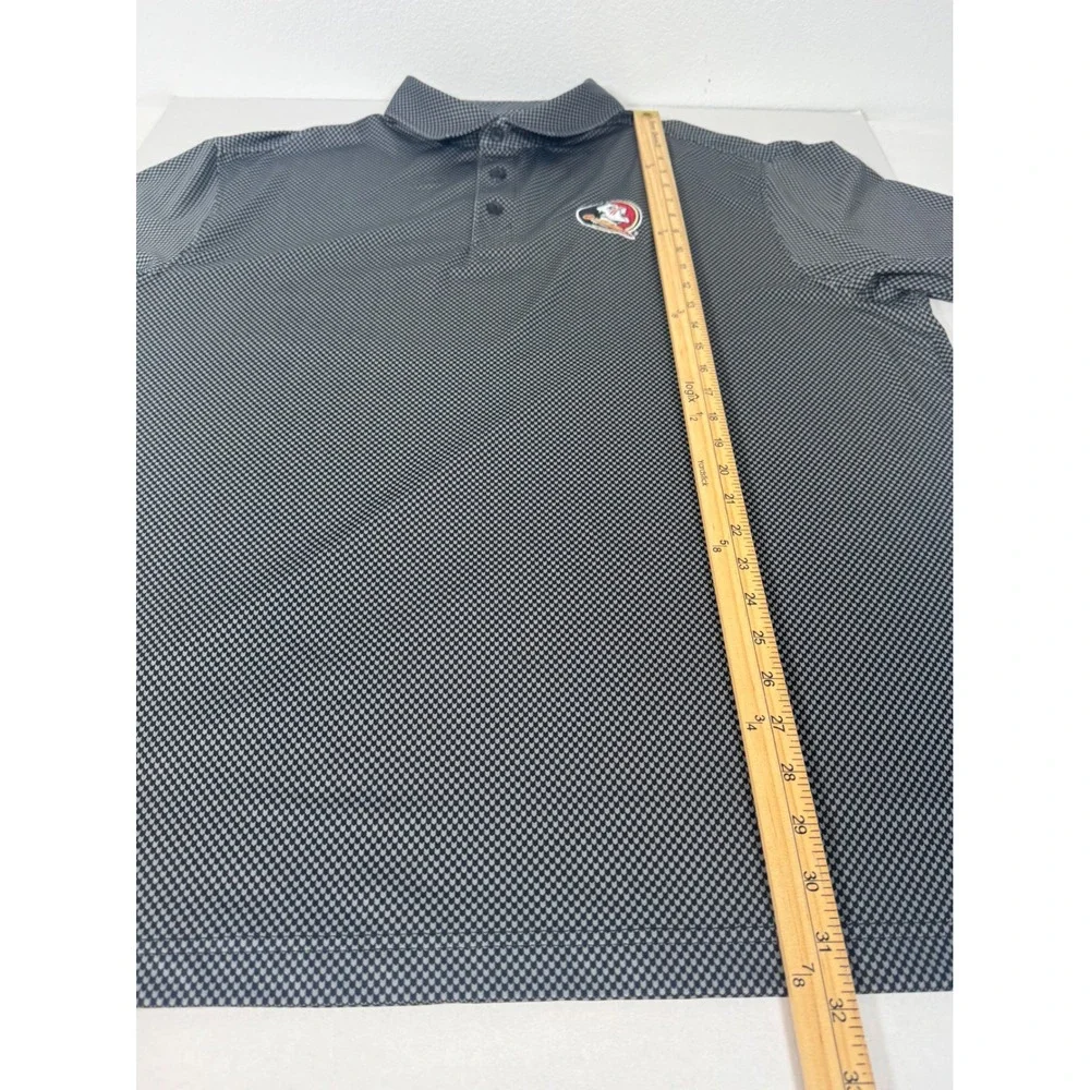 Cutter & Buck Florida‎ State Polo Golf Shirt Embroidered Houndstooth 1XB